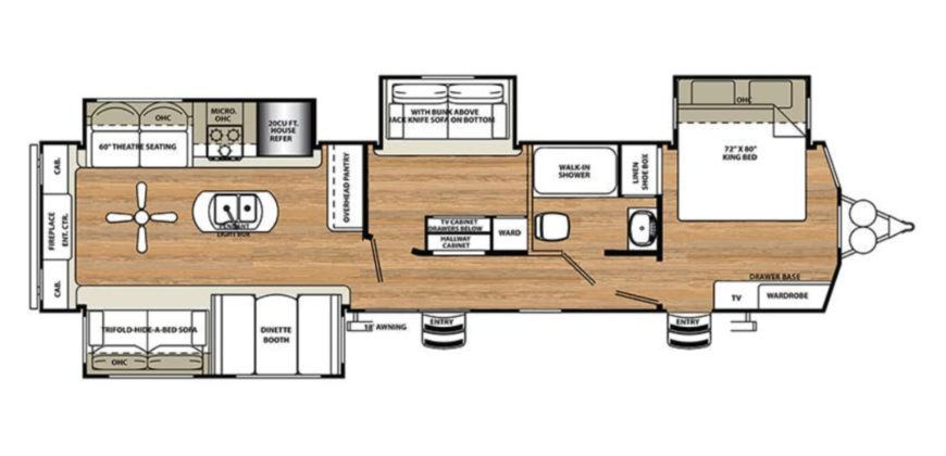 04130  Large 2016 RV Sleeps 6 plus with 4 pop outs