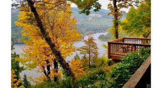 10052  Gorgeous lake, mountain, and forest views from wrap-a-round decks