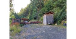 19031  Large Black Tank, Bare Site w/deck and shed