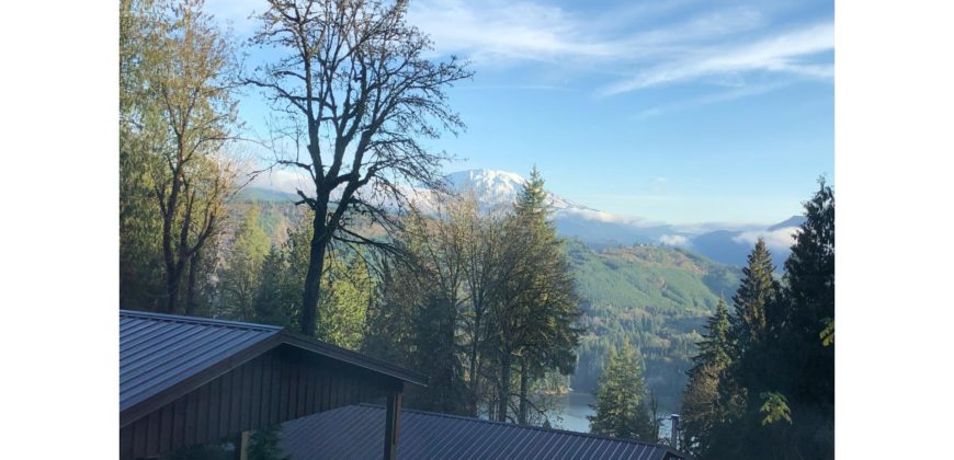 19029  Beautiful Knotty Pine Cabin Like Setting with Mount St. Helens View