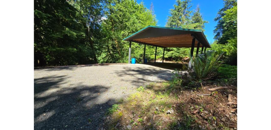 12084  Large RV Cover, Shed on Level, Graveled, Site.